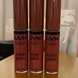 NYX 3pk Butter Gloss in Praline - NWT